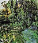 Famous Lily Paintings - Weeping Willow and Water-Lily Pond 2